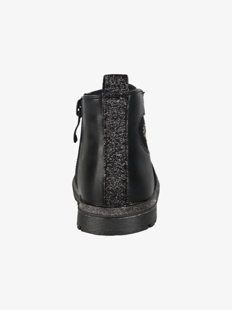 Stivaletti da bambina con zip - nero