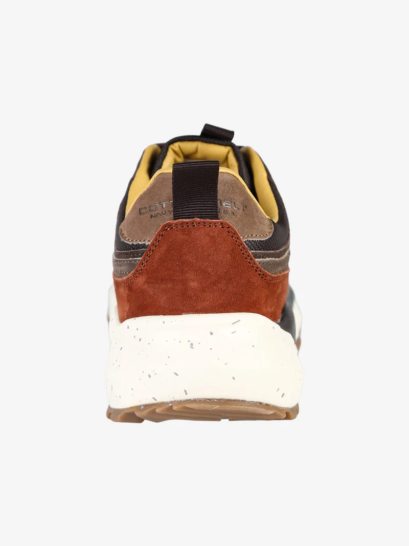 Sneakers da uomo stringate - marrone