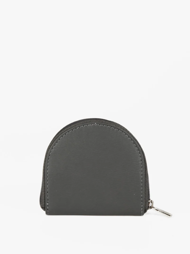 Portamonete in pelle - grigio