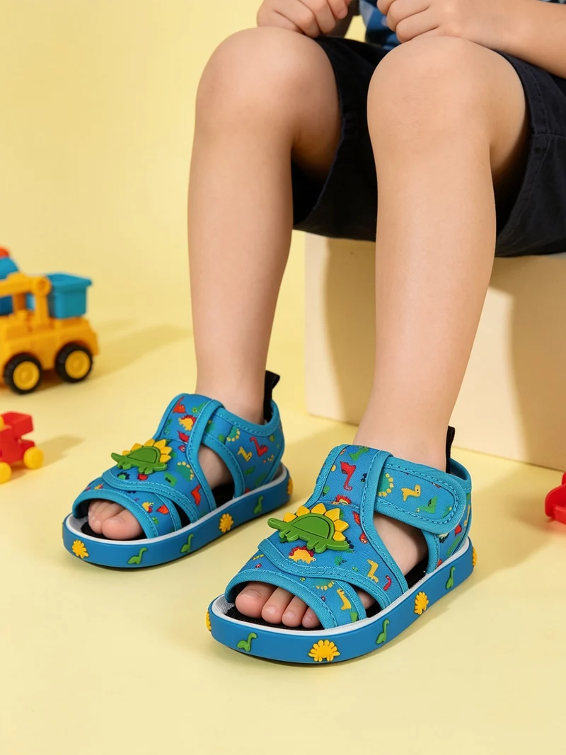 Sandali da bambino con strappo - azzurro