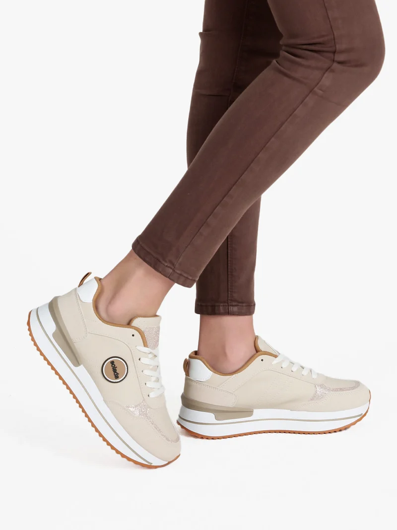 Sneakers donna casual - beige