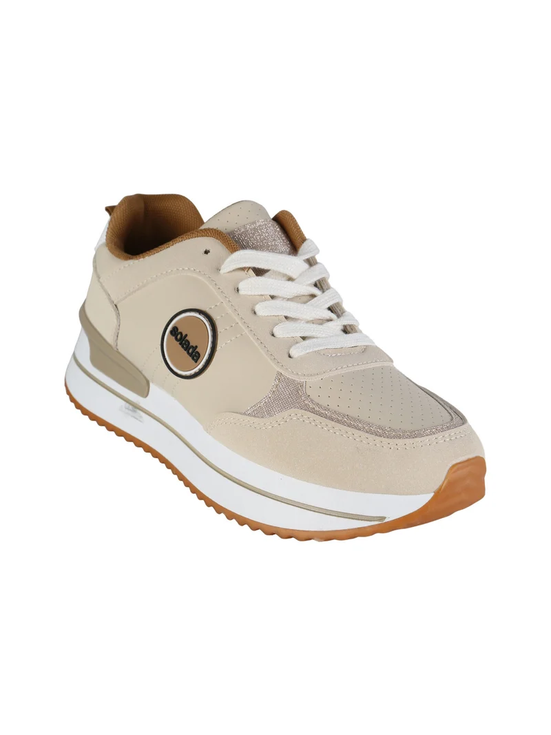 Sneakers donna casual - beige