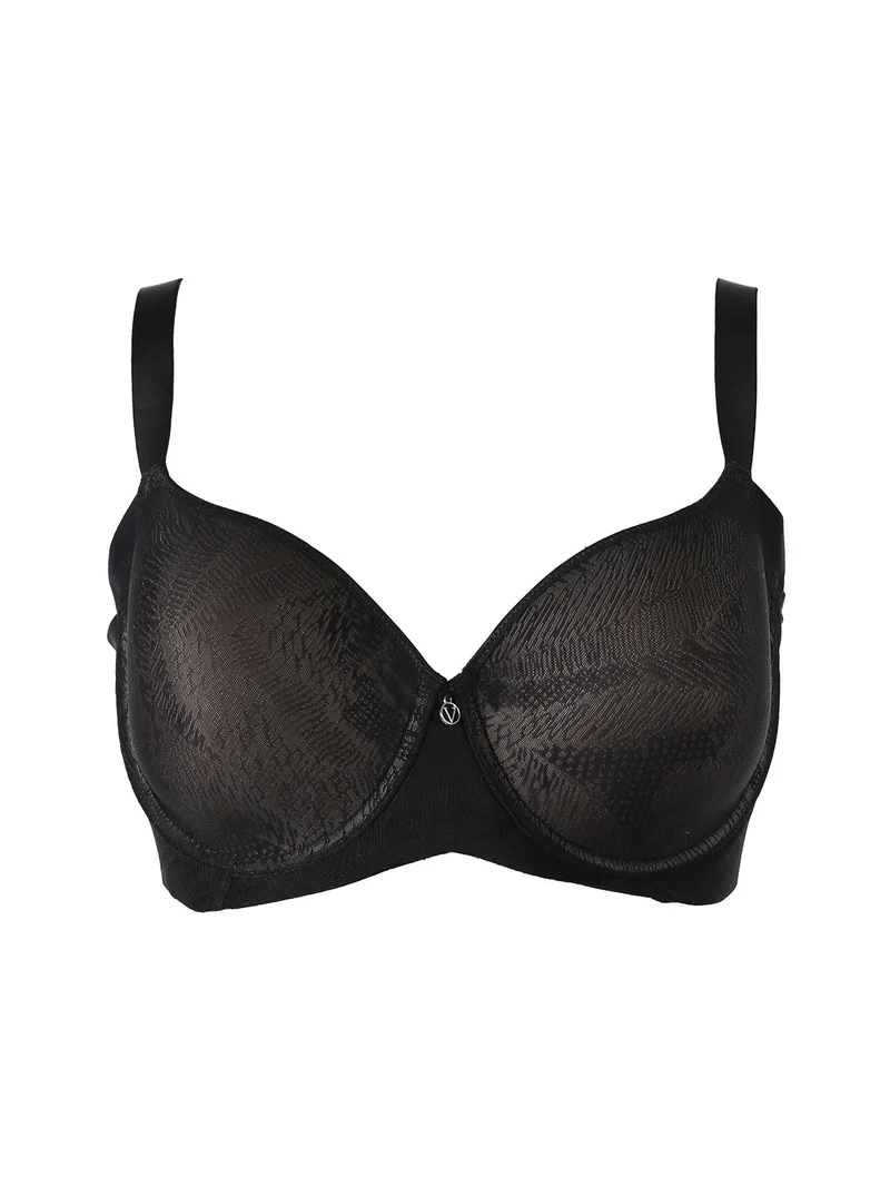OD14 Reggiseno con coppe imbottite e ferretto COPPA D - nero