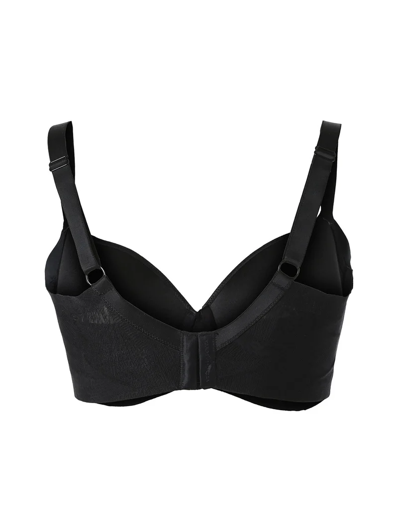 OD14 Reggiseno con coppe imbottite e ferretto COPPA D - nero