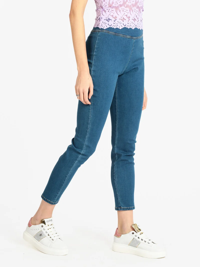 Jeggins in jeans donna - blu