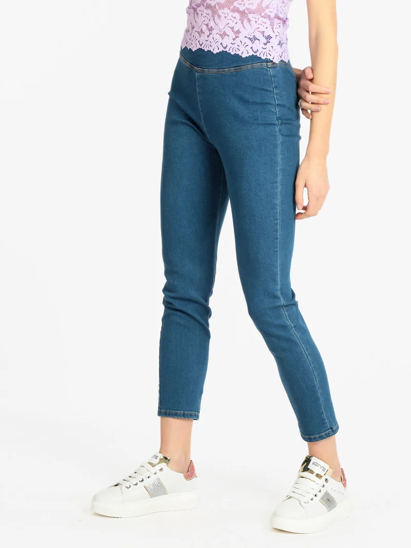 Jeggins in jeans donna - blu
