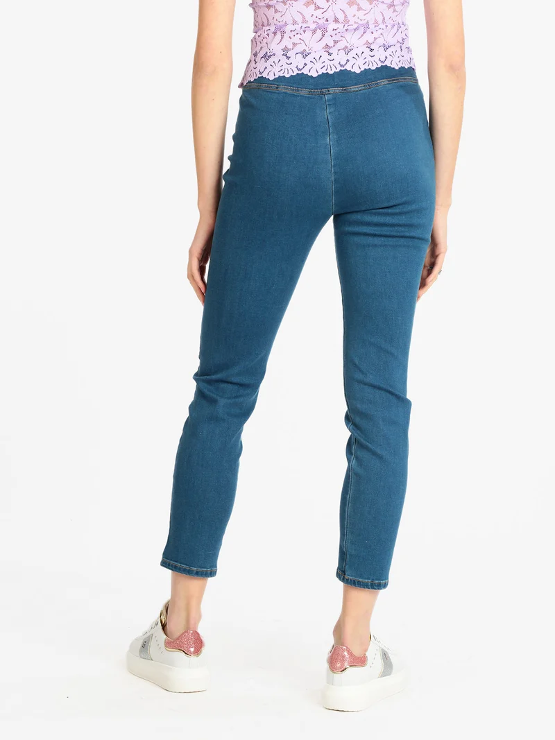 Jeggins in jeans donna - blu