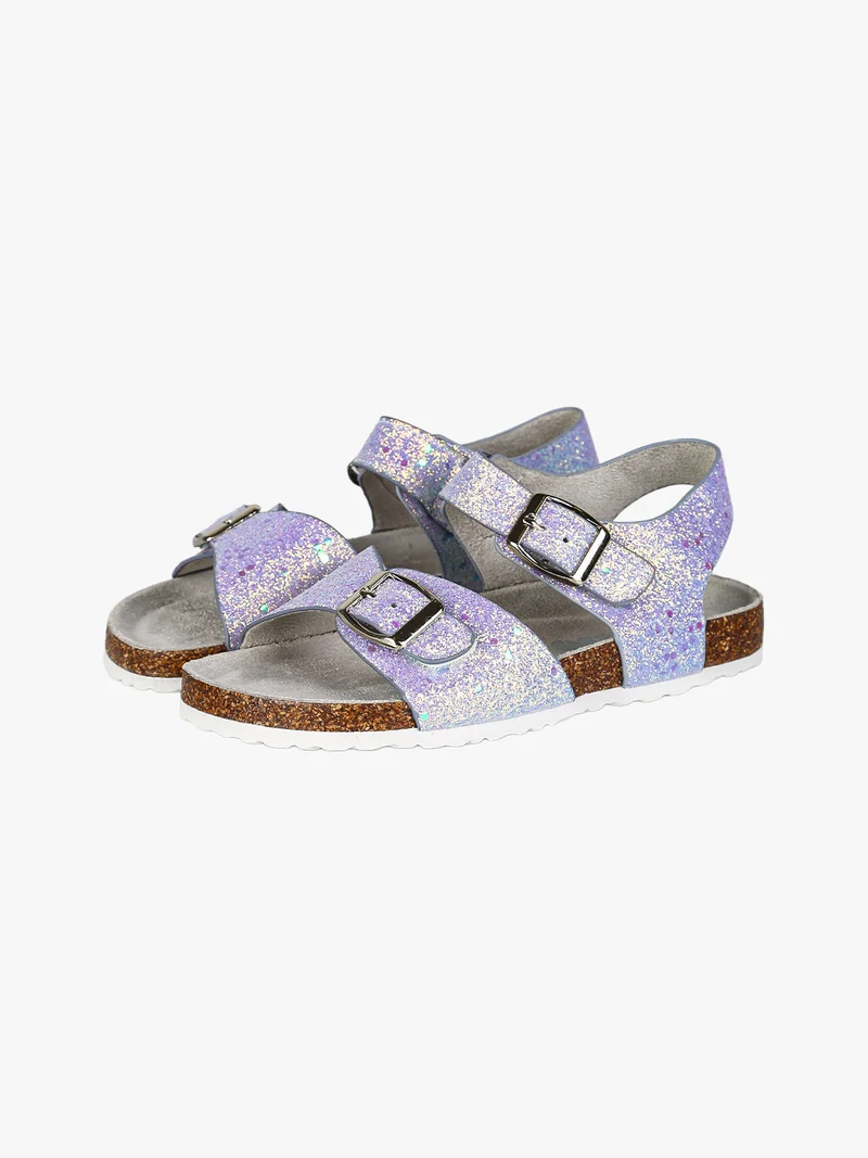 Sandali glitter da ragazza - lilla