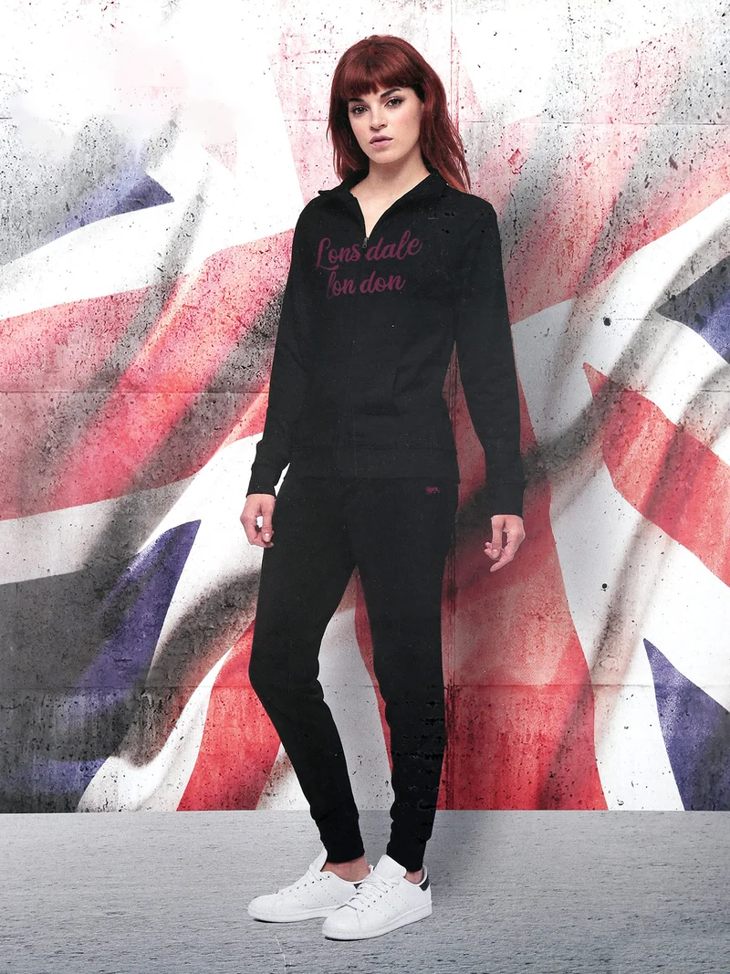Tuta da donna 2 pezzi full zip - nero