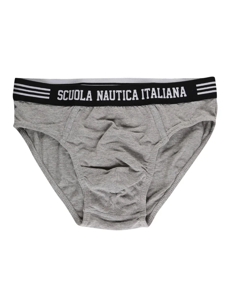 Slip con elastico a vista - grigio