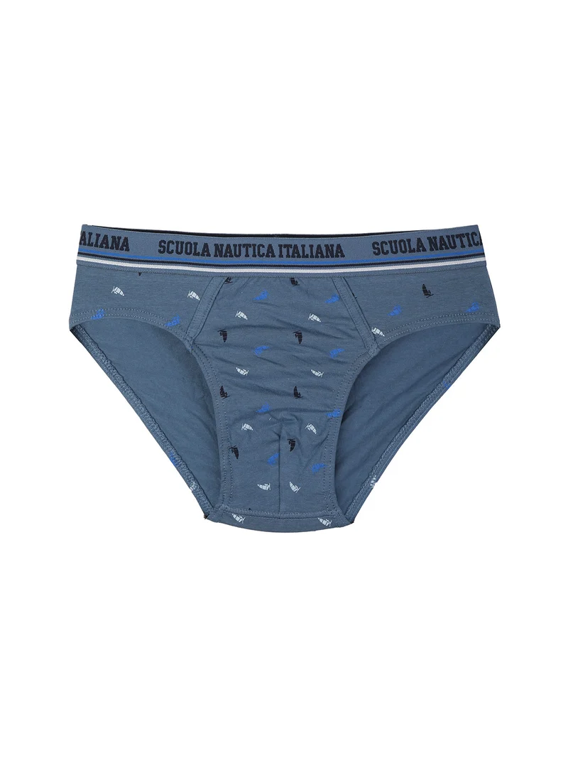 Slip uomo in cotone con stampe - jeans