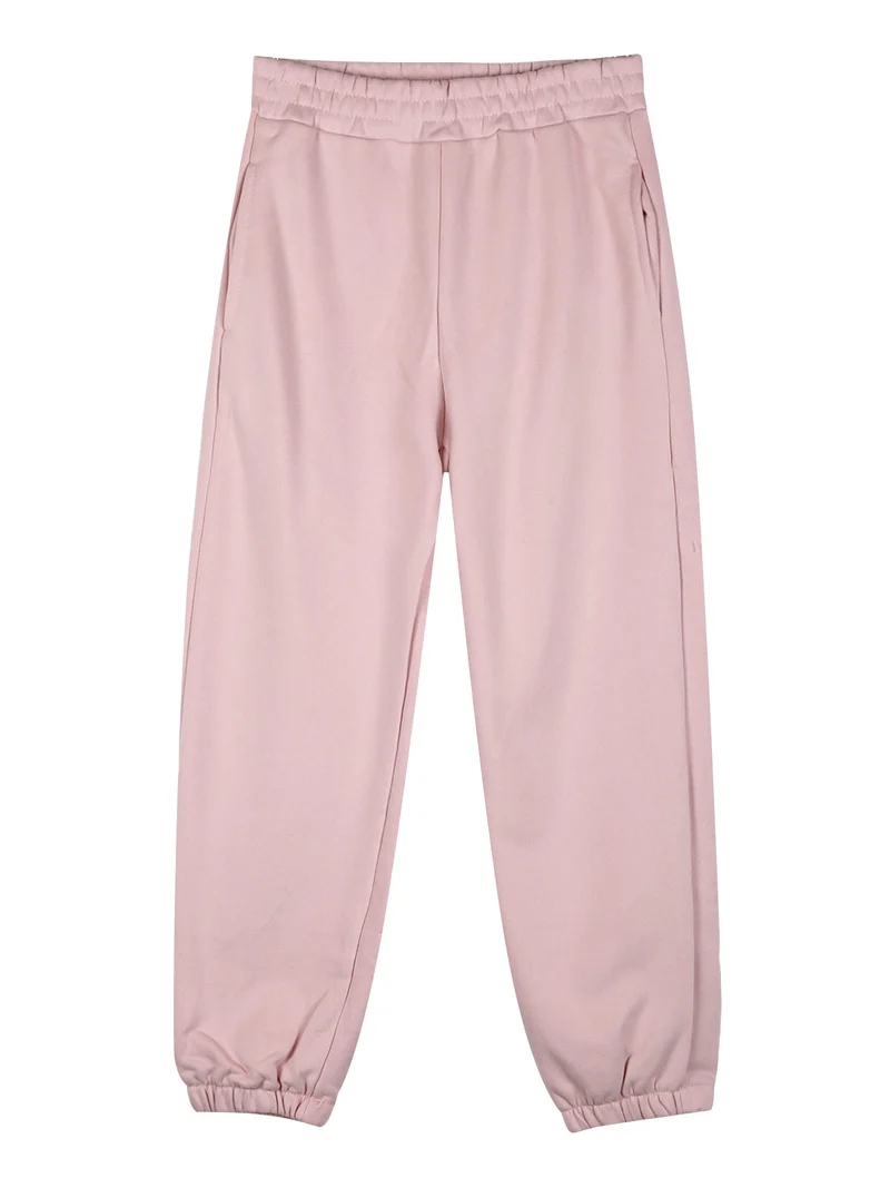 Completo tuta 2 pezzi da bambina con cappuccio - rosa