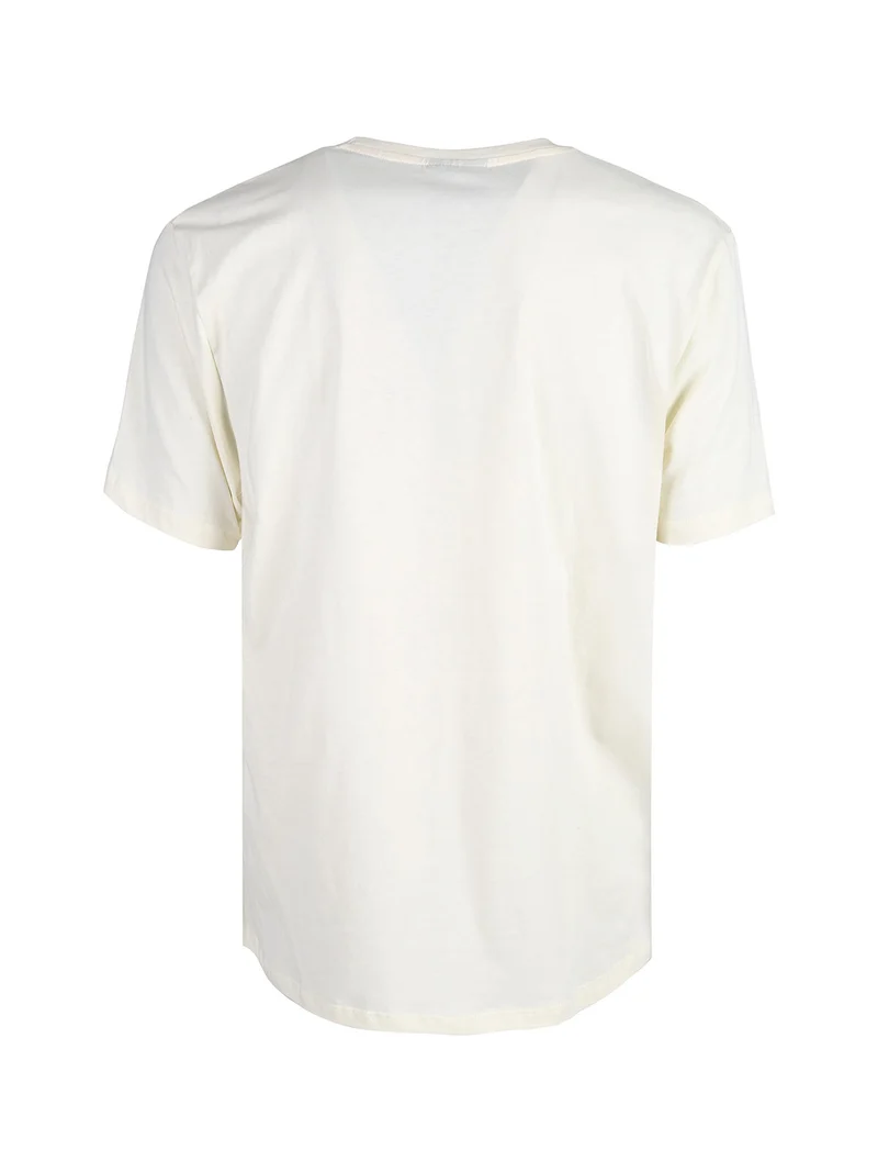T-shirt da uomo in cotone - panna