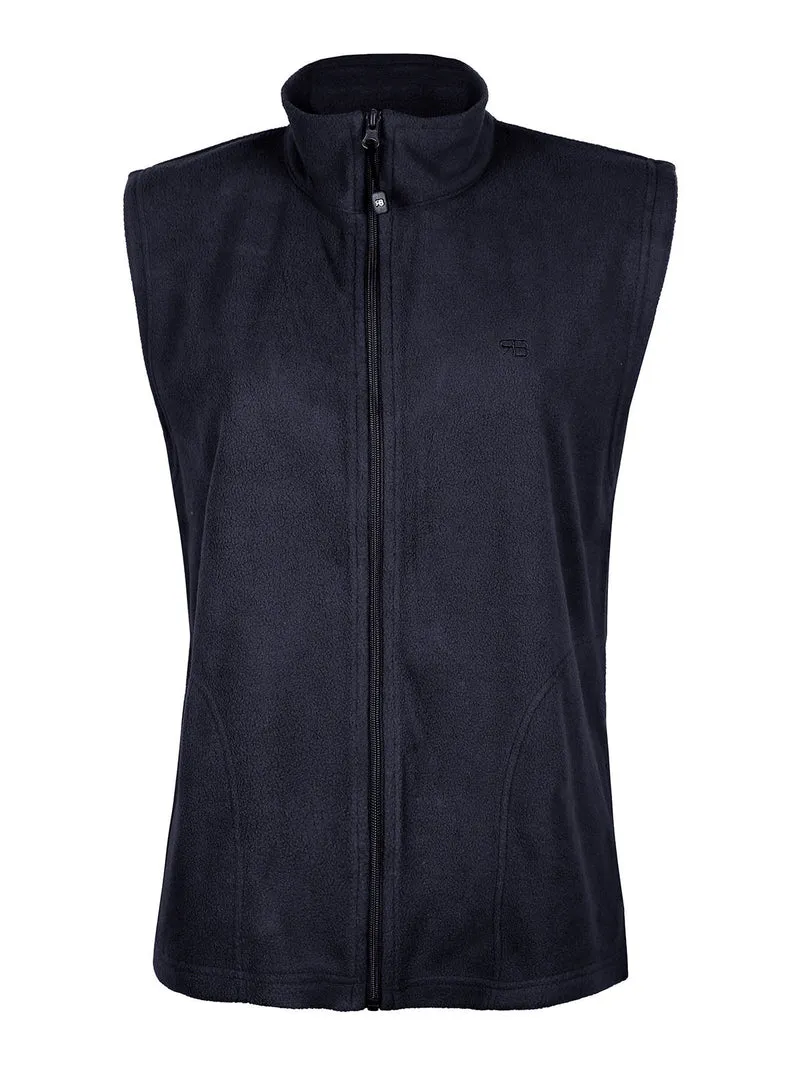 Gilet da donna in pile - blu scuro
