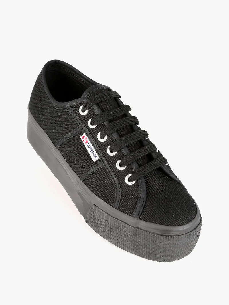 2790 PLATFORM Sneakers donna in tela con platform - nero