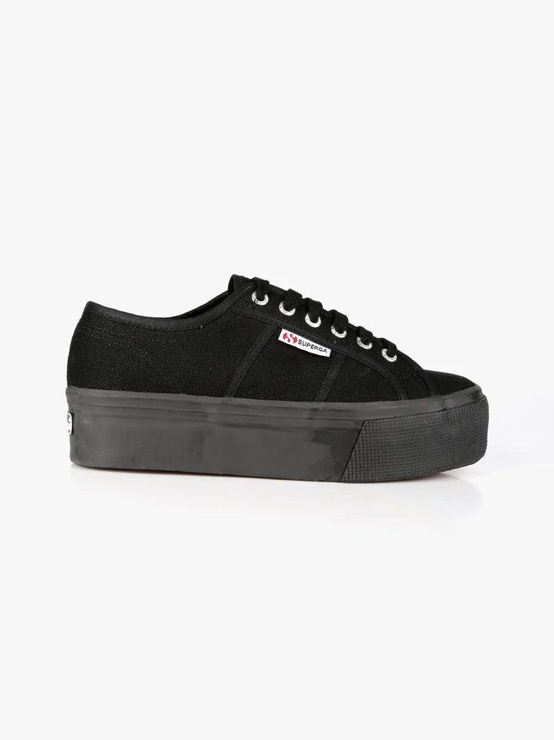 2790 PLATFORM Sneakers donna in tela con platform - nero