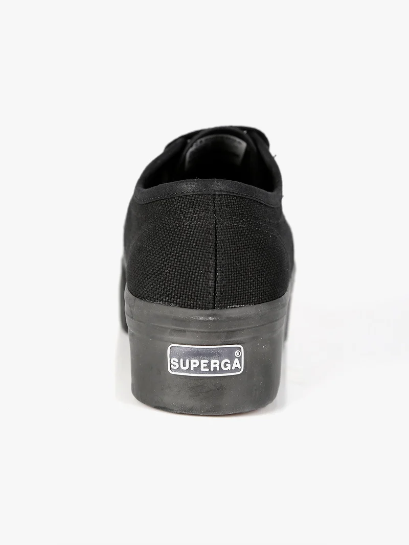 2790 PLATFORM Sneakers donna in tela con platform - nero