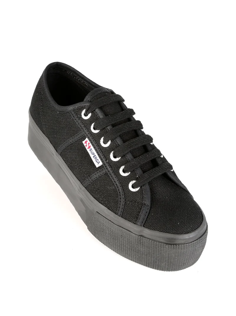 2790 PLATFORM Sneakers donna in tela con platform - nero