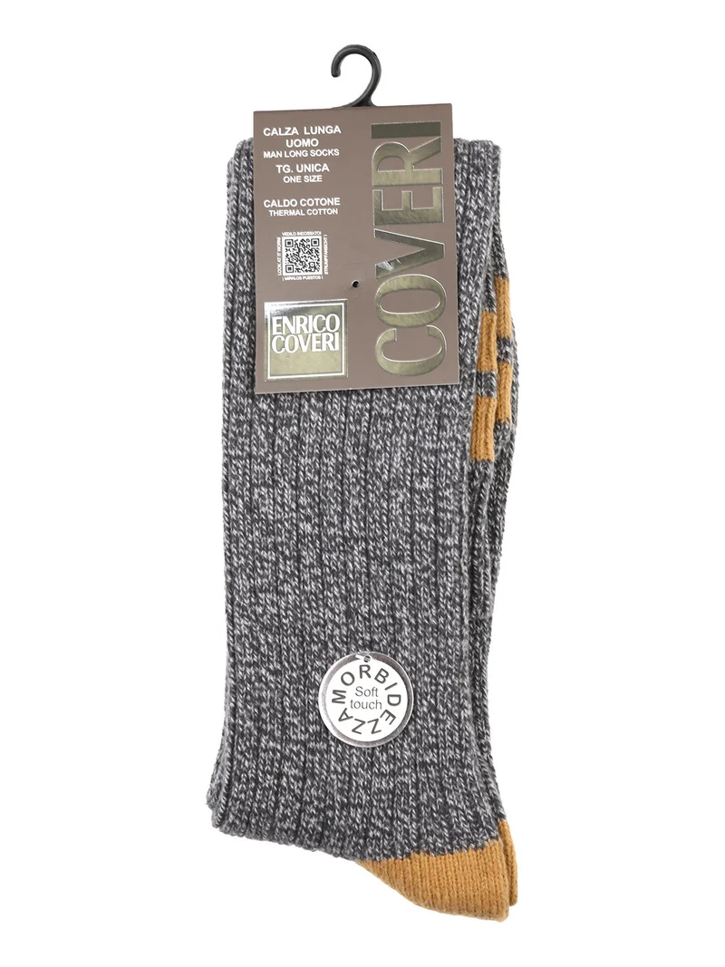 Calze lunghe da uomo termiche e morbide - khaki
