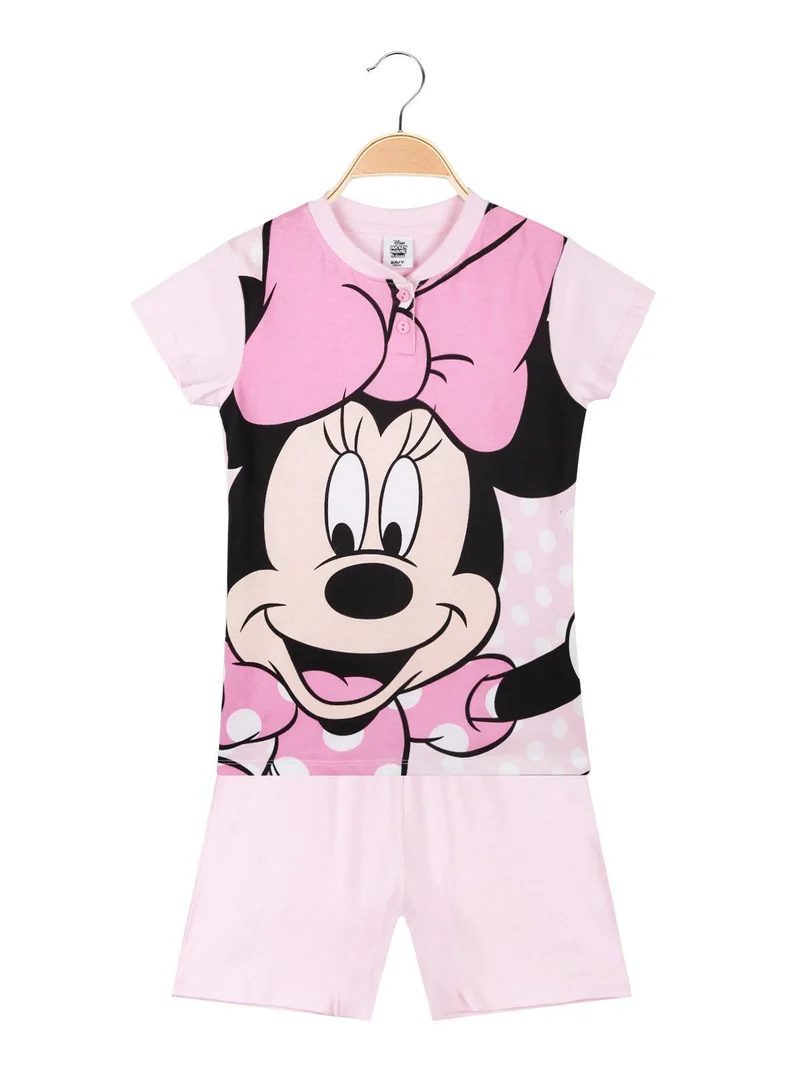 Pigiama corto Minnie da bambina - rosa