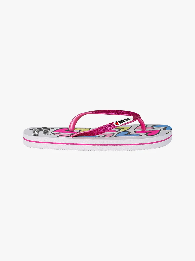 Infradito glitter da bambina - bianco
