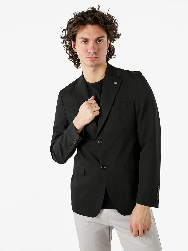 Blazer classico da uomo - nero