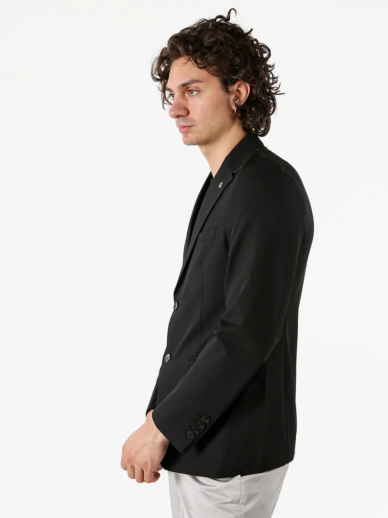Blazer classico da uomo - nero