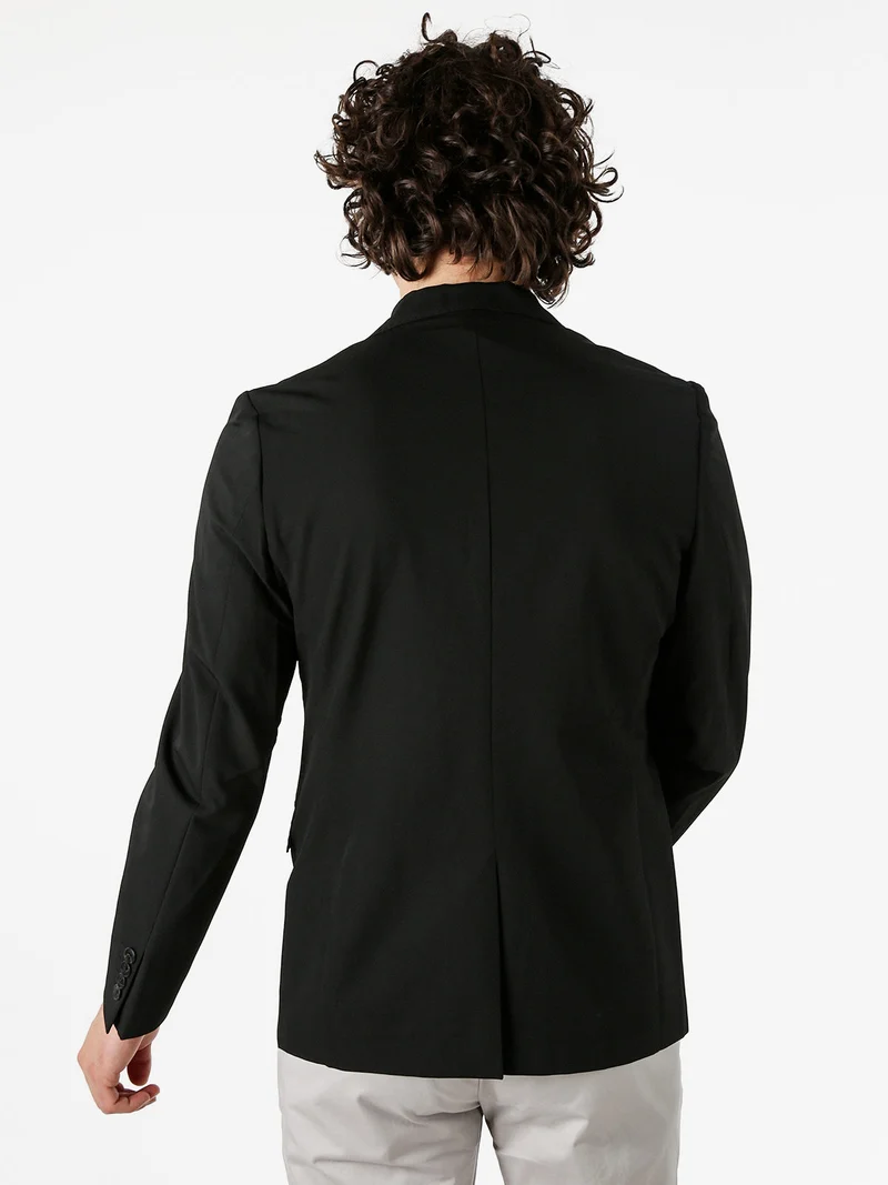 Blazer classico da uomo - nero