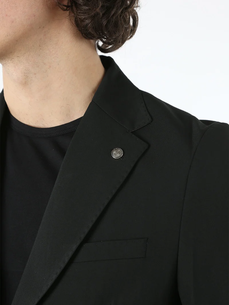 Blazer classico da uomo - nero