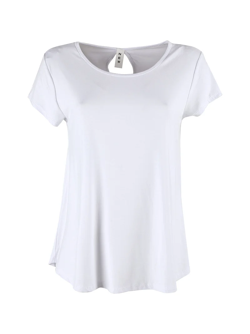 T-shirt donna svasata - bianco