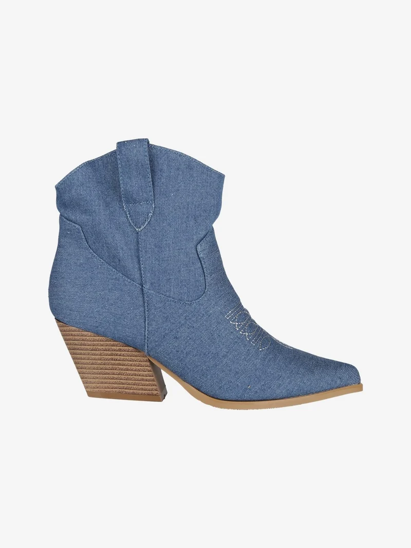 Stivaletti texani con tacco da donna - jeans