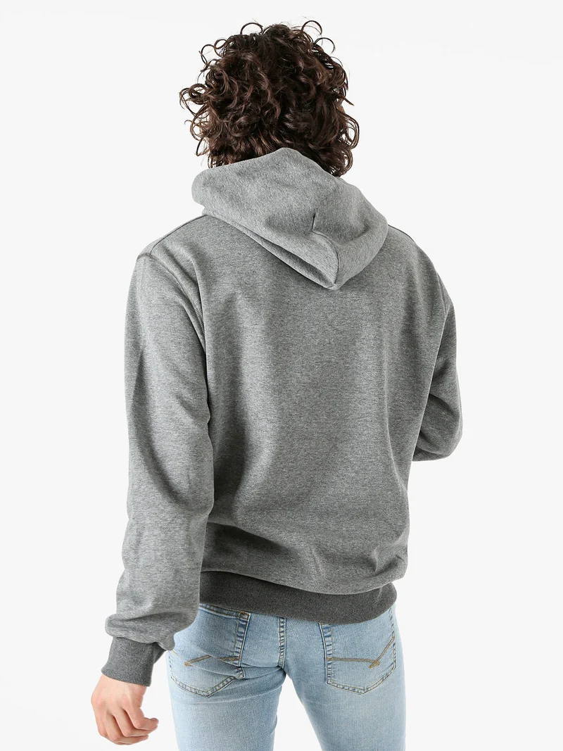 Felpa da uomo oversize con cappuccio - grigio