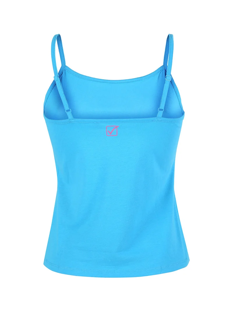 Canotta donna in cotone - blu