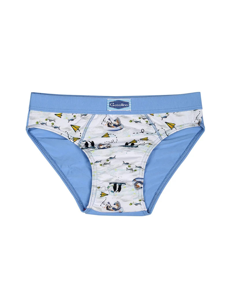 Slip da bambino in cotone - azzurro