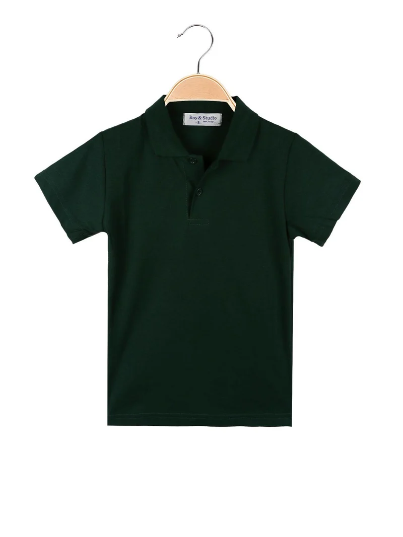 Polo bambino manica corta - verde