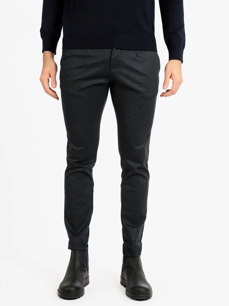Pantaloni casual da uomo - blu scuro