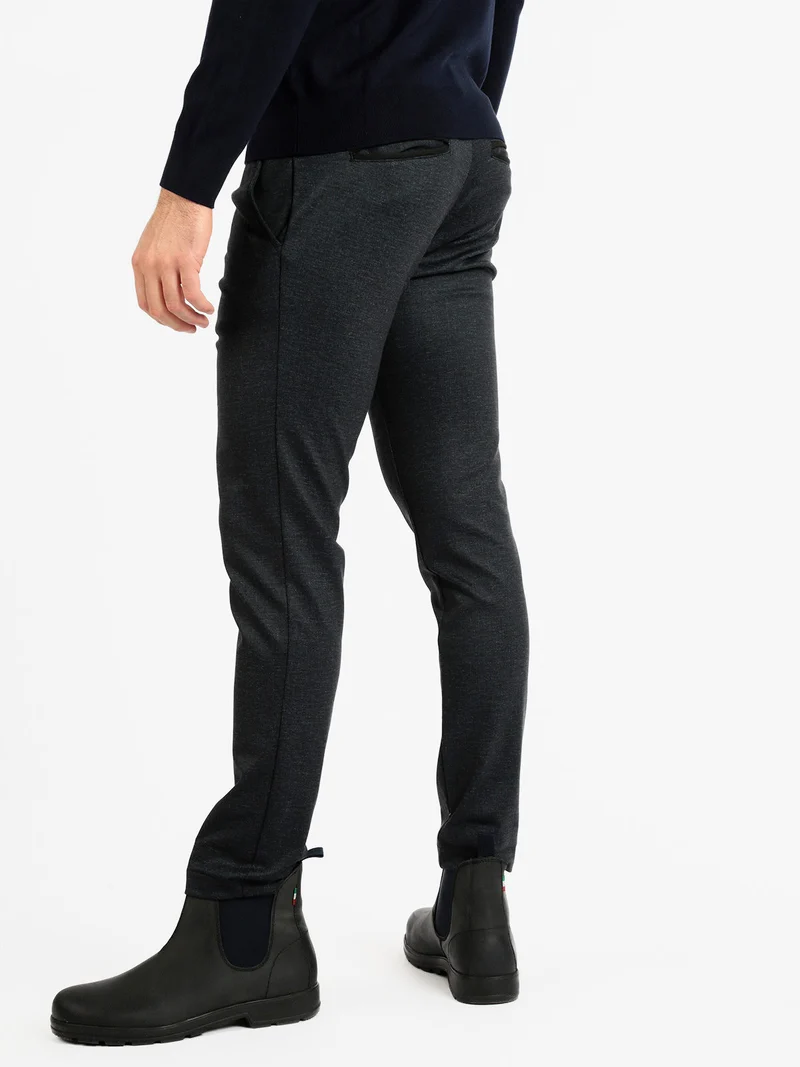Pantaloni casual da uomo - blu scuro