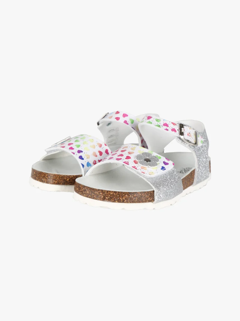 Sandali anatomici da bambina con stampa - multicolore