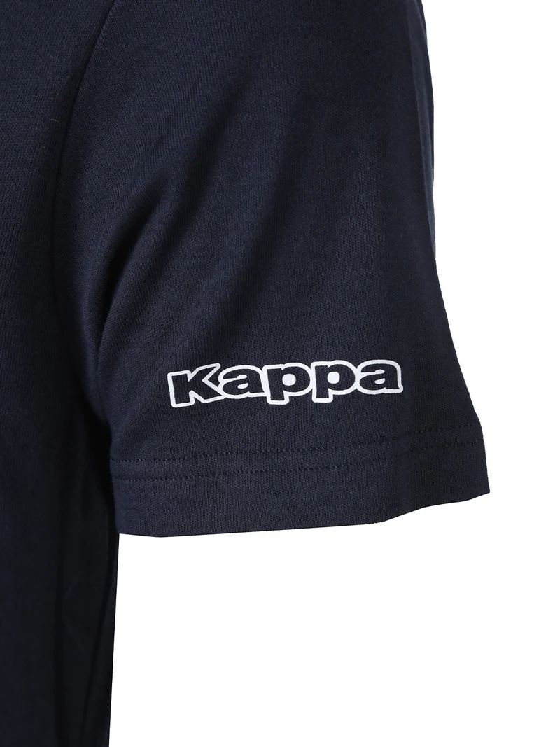 Maglia manica corta da uomo in caldo cotone - blu scuro