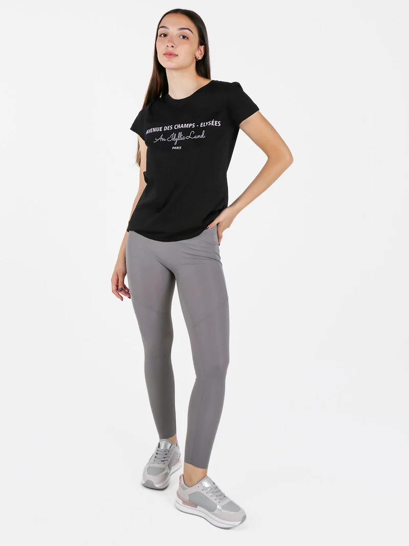 Leggings donna elasticizzati - grigio
