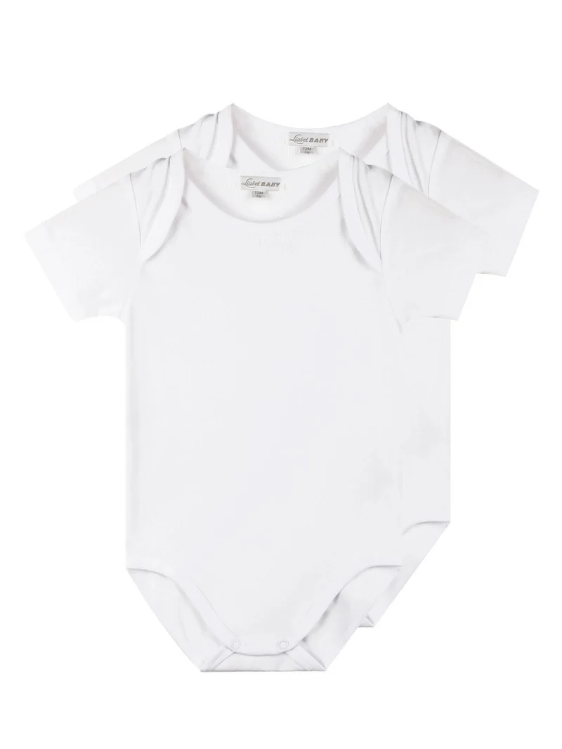Body bambini manica corta 2 PEZZI - bianco