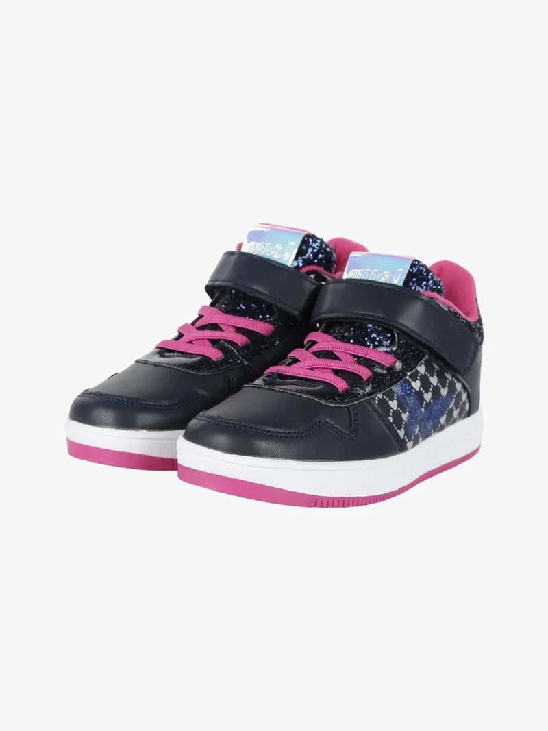 Sneakers alta da bambina - blu scuro