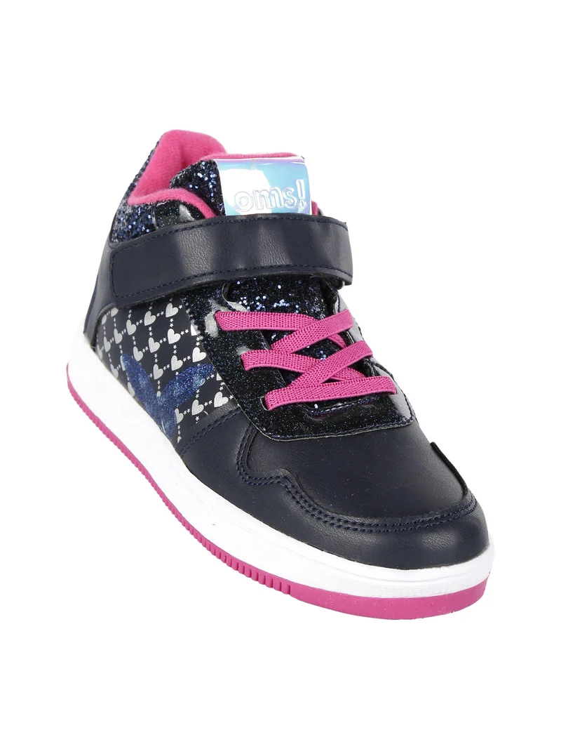 Sneakers alta da bambina - blu scuro