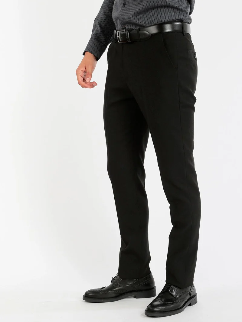 Pantalone uomo classico da abito - nero
