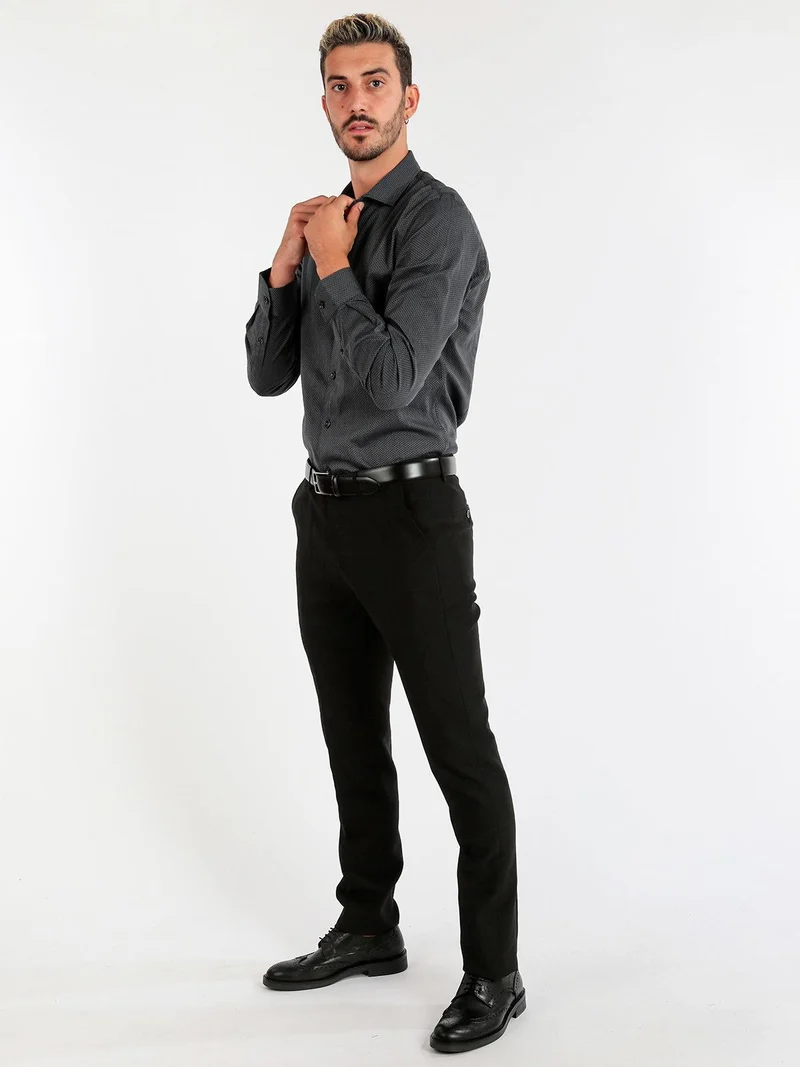 Pantalone uomo classico da abito - nero