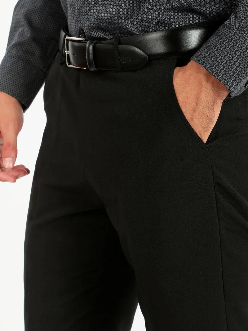 Pantalone uomo classico da abito - nero