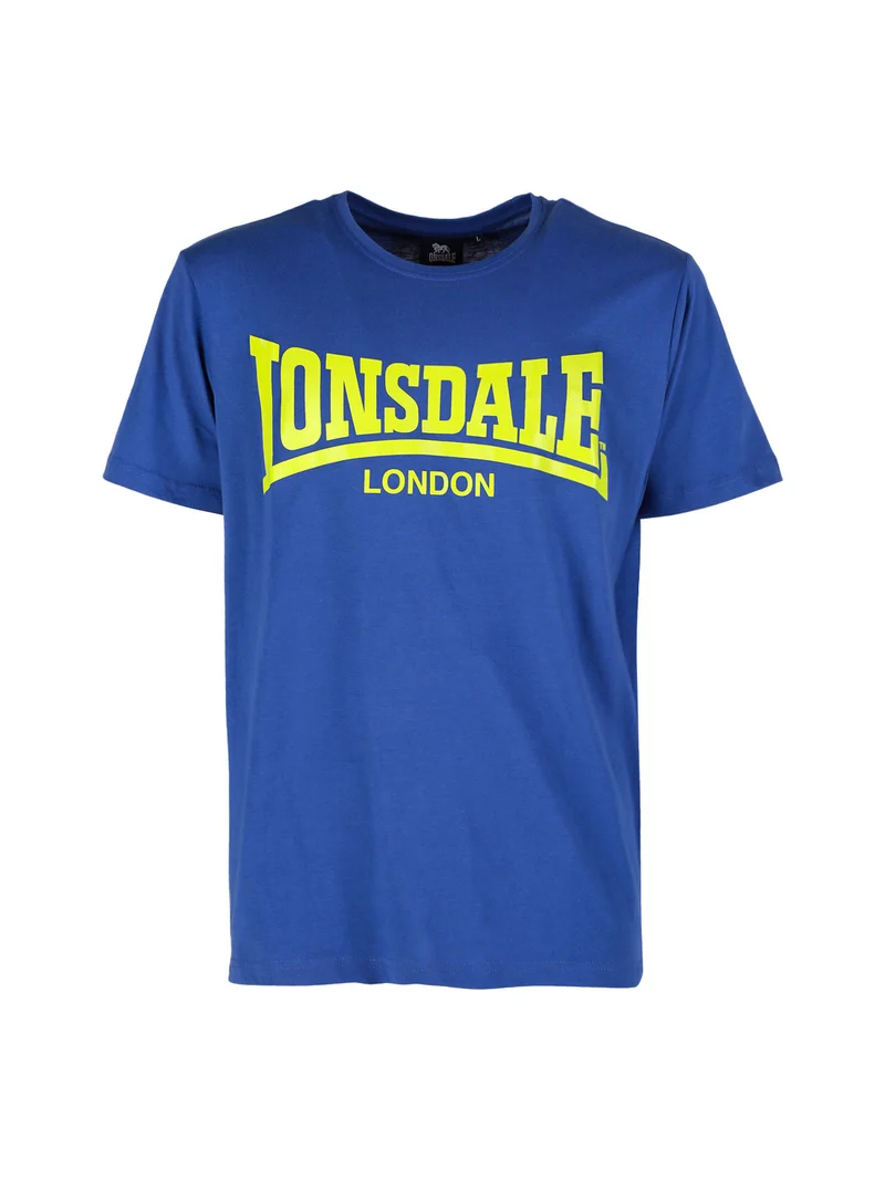 T-shirt da uomo in cotone con logo - bluette