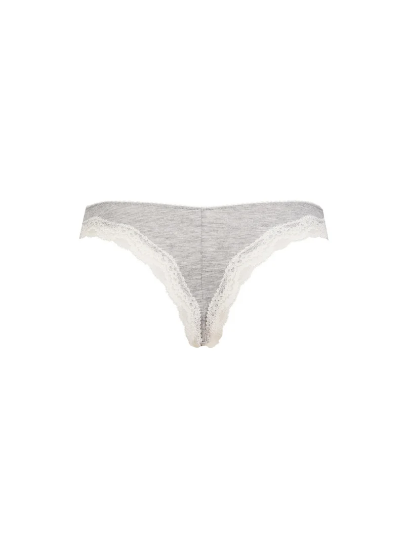 Brasiliana con pizzo - grigio
