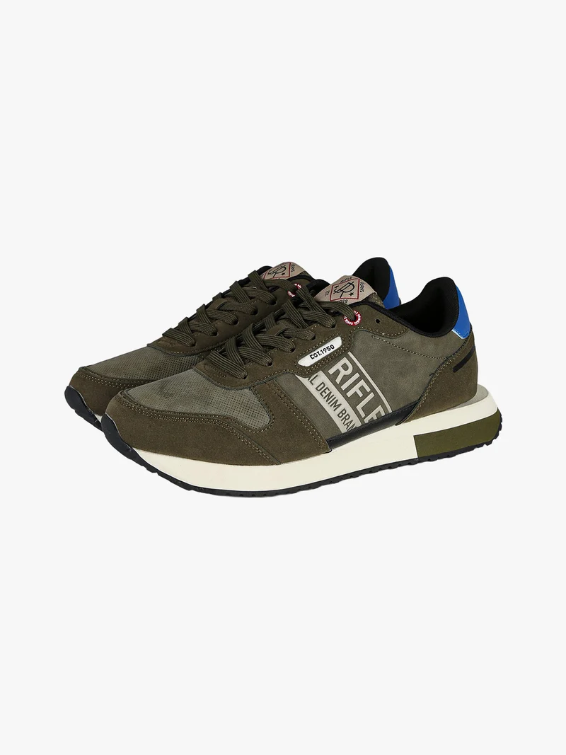 EVARAGE Sneakers da uomo stringate - militare