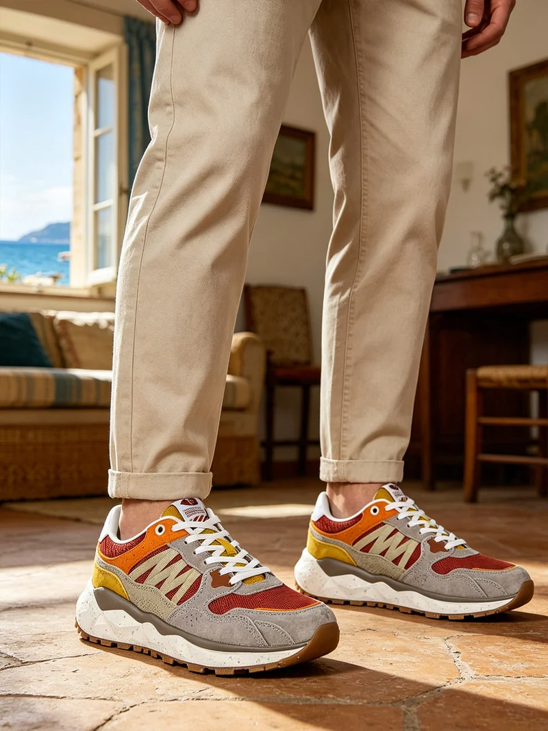 Sneakers da uomo stringate - grigio
